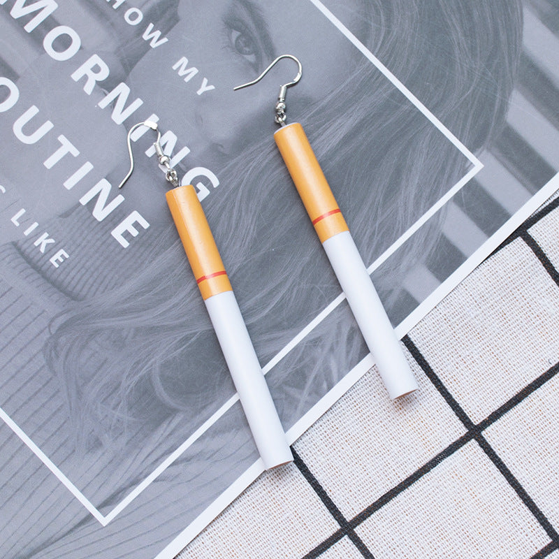 Playful Cigarette-Inspired Dangle Earrings Stornfield