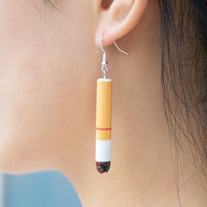 Playful Cigarette-Inspired Dangle Earrings Stornfield