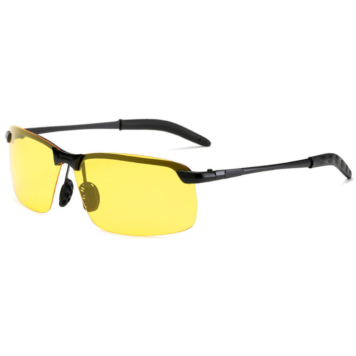 Men's sporty sunglasses with polarized lenses and flexible frame Stornfield