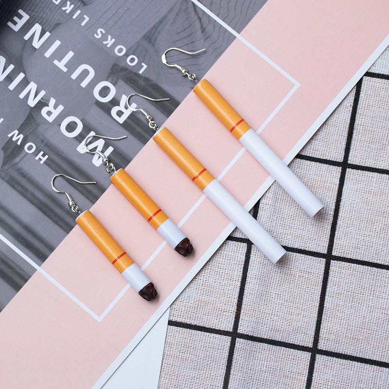 Playful Cigarette-Inspired Dangle Earrings Stornfield
