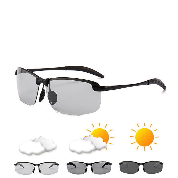 Men's sporty sunglasses with polarized lenses and flexible frame Stornfield