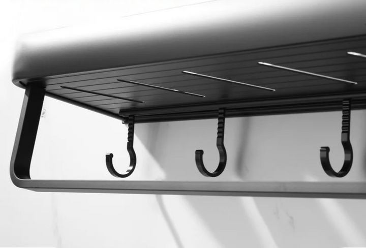 ALUMAX – Black Aluminum Corner Shelf without Drilling Stornfield