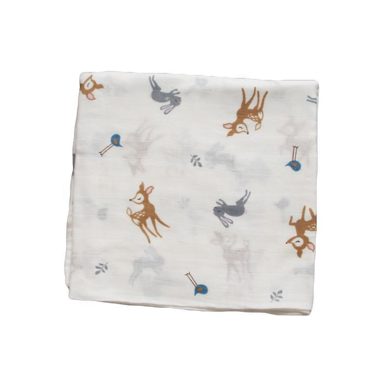 Cotton Muslin Baby Blanket with Heart Pattern Stornfield