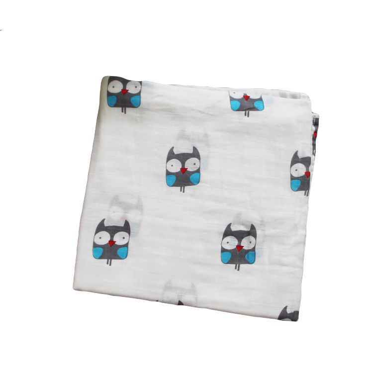 Cotton Muslin Baby Blanket with Heart Pattern Stornfield
