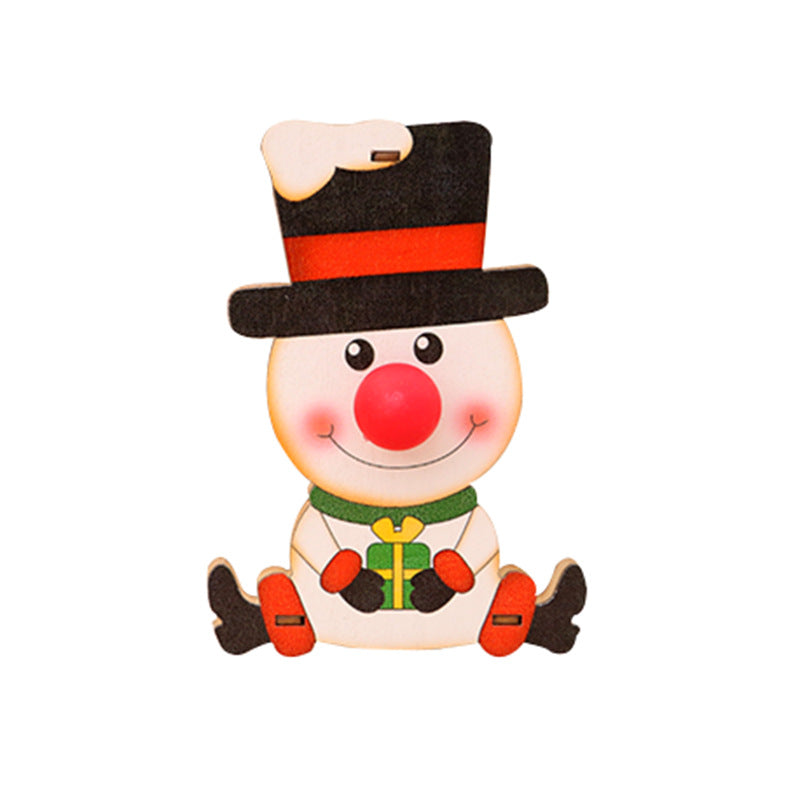 LED Illuminated Santa Ornament Stornfield
