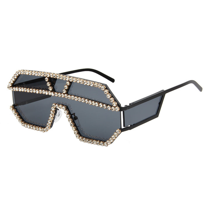 Women's stylish sunglasses with geometric frame and rhinestone embellishment Stornfield