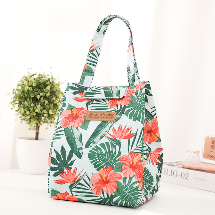 Insulated Dot-Patterned Lunch Bag Stornfield