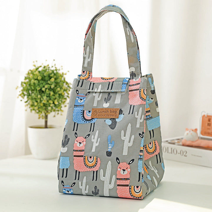 Insulated Dot-Patterned Lunch Bag Stornfield