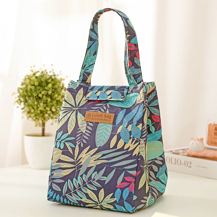 Insulated Dot-Patterned Lunch Bag Stornfield