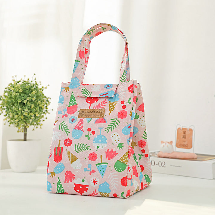 Insulated Dot-Patterned Lunch Bag Stornfield