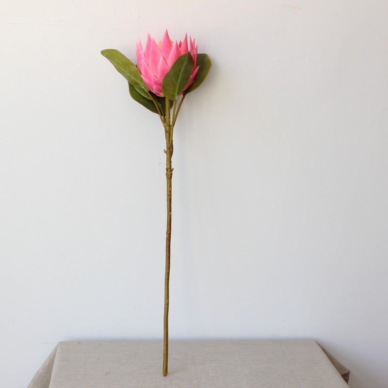 Lifelike Decorative Protea Flower Stem