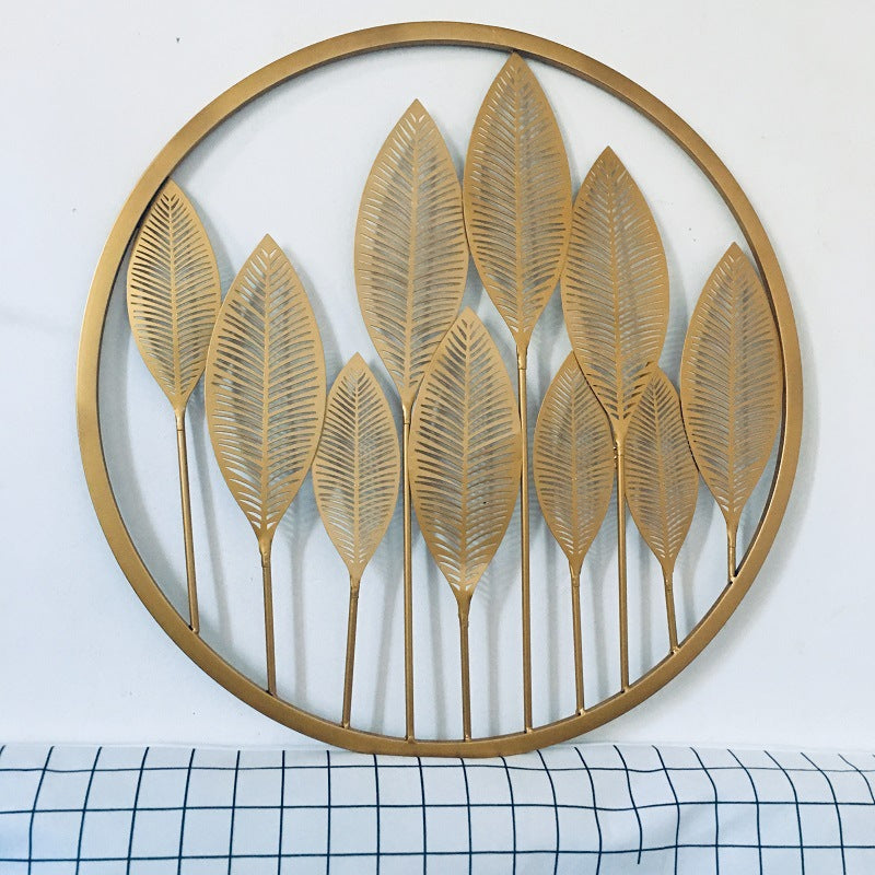 Decorative Gold Leaf Wall Art Sculpture Stornfield
