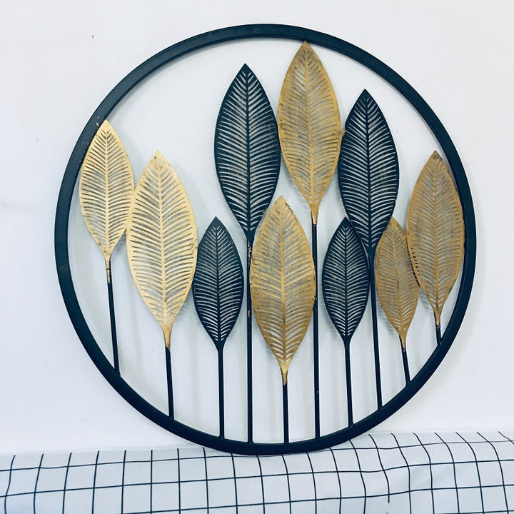 Decorative Gold Leaf Wall Art Sculpture Stornfield
