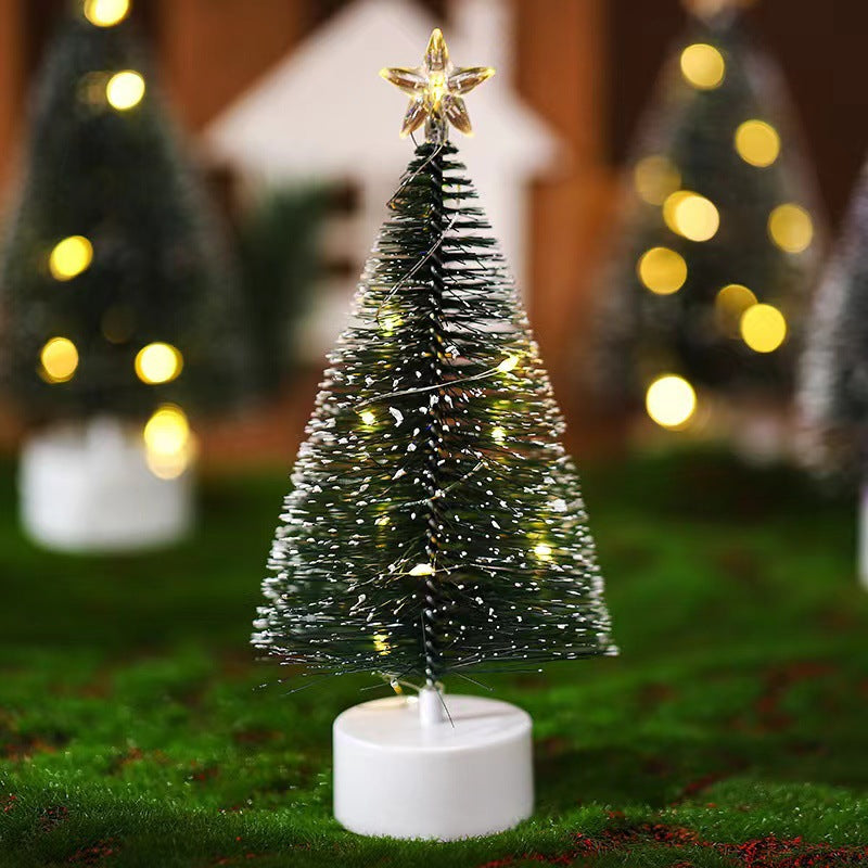 Mini Christmas tree made of pine needles, 17 cm
