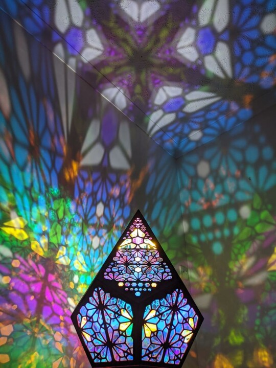 Stained Glass Style LED Table Lamp - LumiAura | Stornfield
