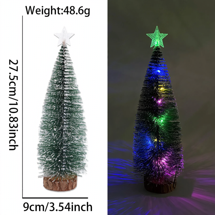 Illuminated Mini Christmas Tree with Star, various sizes