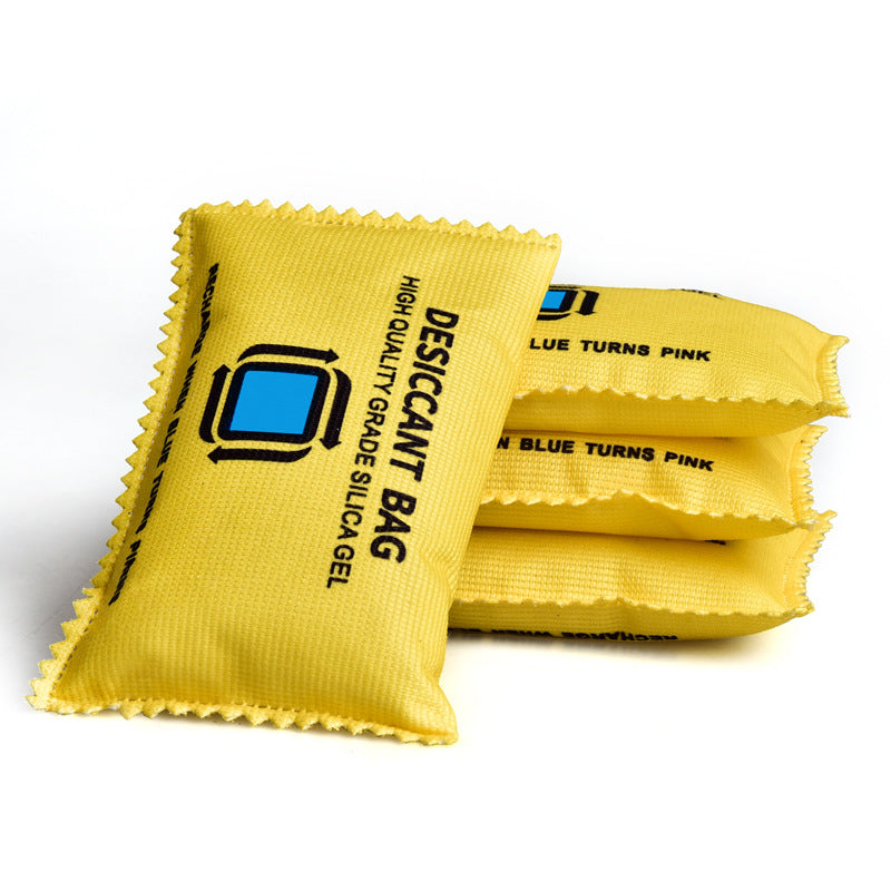Silica gel moisture absorber for humidity control