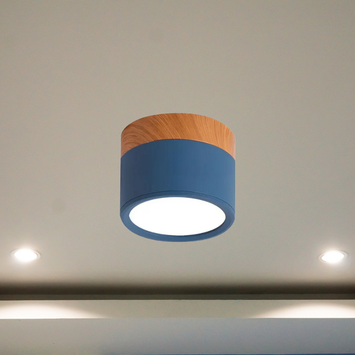 Cylindrical LED ceiling light for stylish hallways | Stornfield