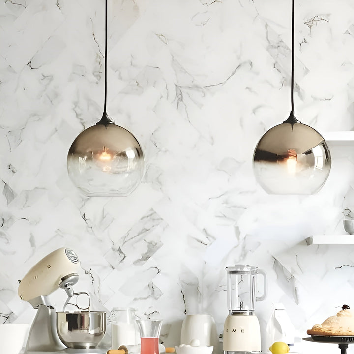 Industrial Glass Pendant Light with LED – Modern & Decorative | Ideal for Kitchens, Dining Rooms & Bars | Stornfield