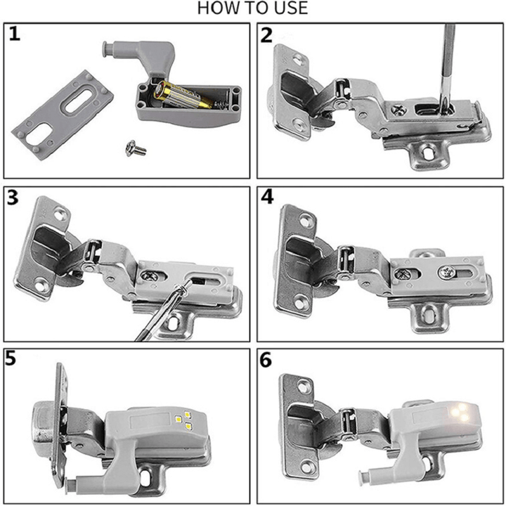 Inner Hinge LED Sensor Light for Kitchen Bedroom Stornfield