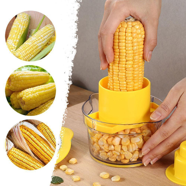 Cob Corn Stripper With Built-In Measuring Cup And Grater | Stornfield