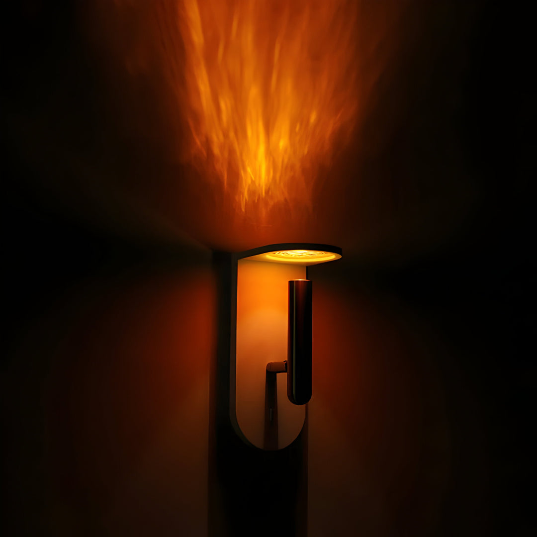Stornfield Adjustable Nordic LED Wall Lamp with Flame Effect