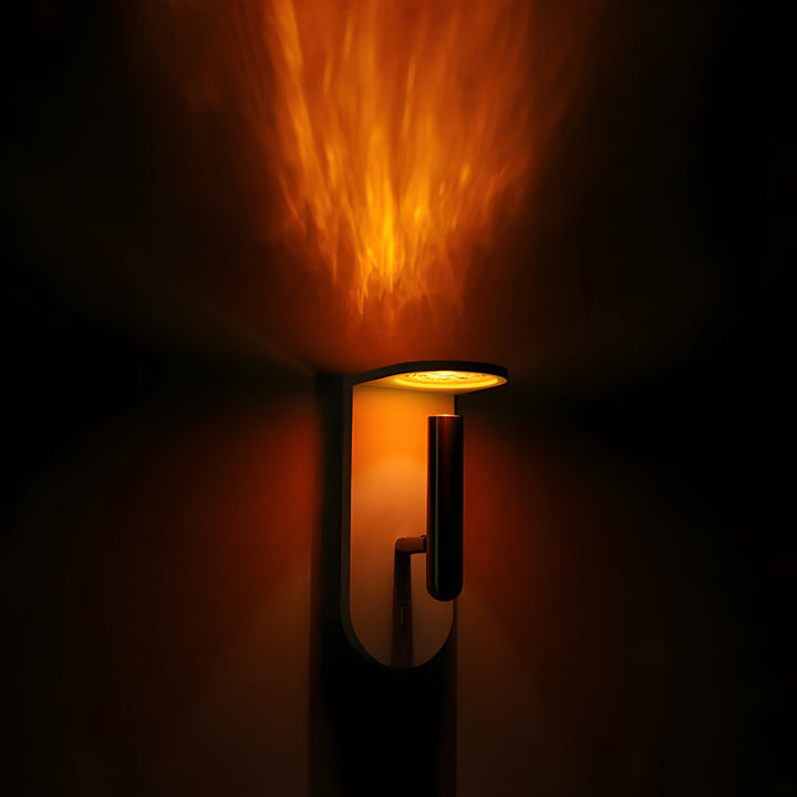 Stornfield Adjustable Nordic LED Wall Lamp with Flame Effect