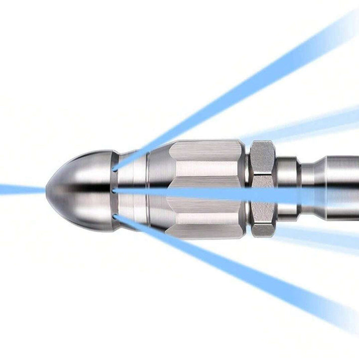 High pressure nozzle made of stainless steel for unclogging wastewater pipes | Stornfield