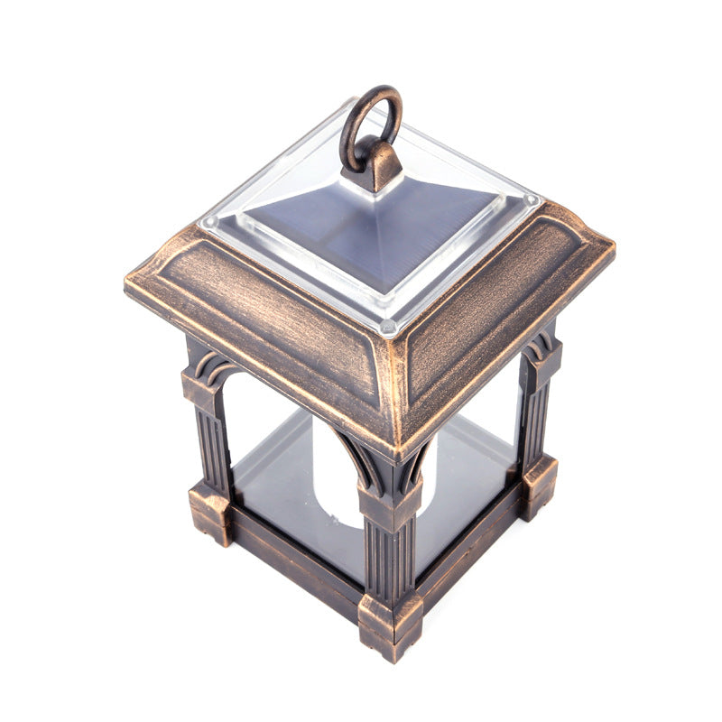 Traditional European Solar Waterproof House Cubic Plastic LED Landscape Lighting Outdoor Light For Garden | Stornfield