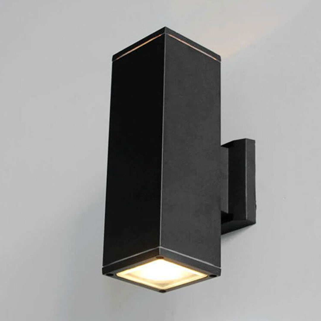Modern Minimalist Square Column LED Luminous Outdoor Waterproof Wall Sconce Lamp | Stornfield