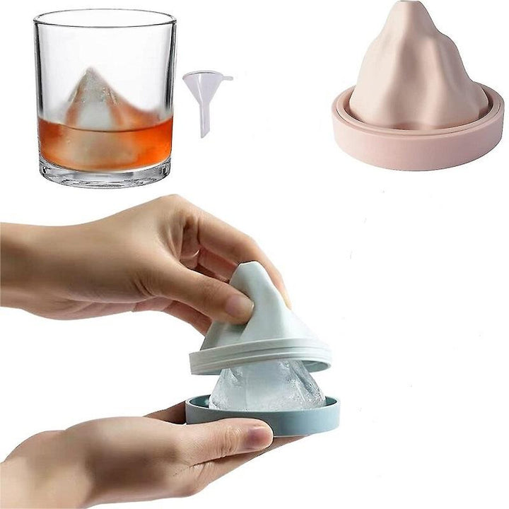 Reusable Silicone Snow Mountain Iceberg Ice Cube Mold with Lid | Stornfield