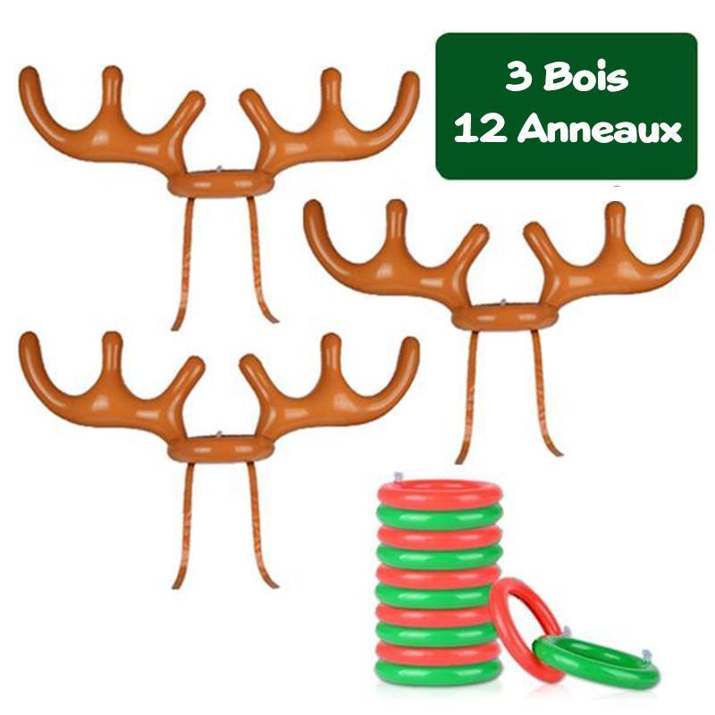 Christmas Reindeer Wooden Ring Toss Game | Stornfield