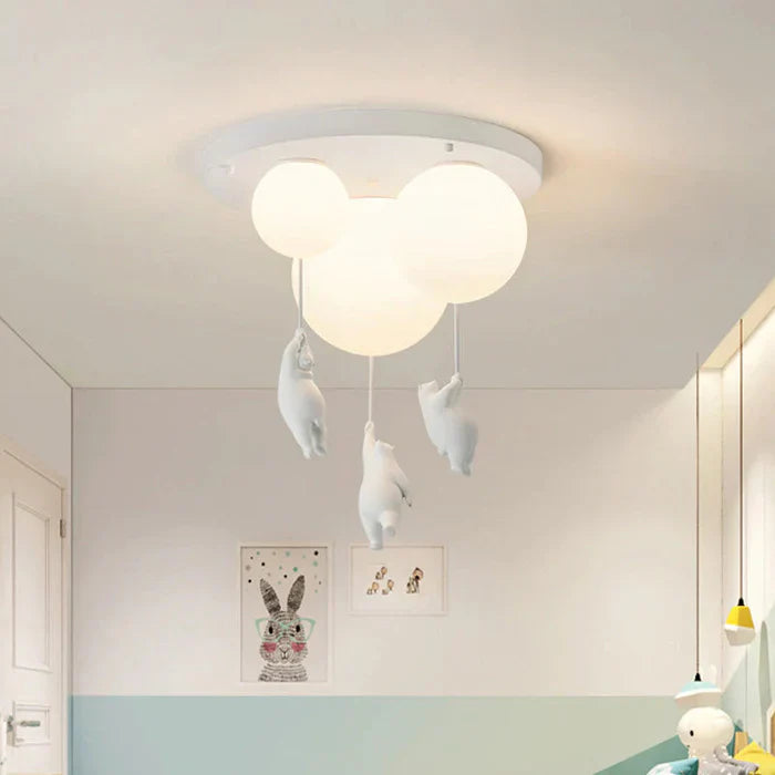 Children's Ceiling Lamp with Bear and Balloon - CloudBear | Stornfield