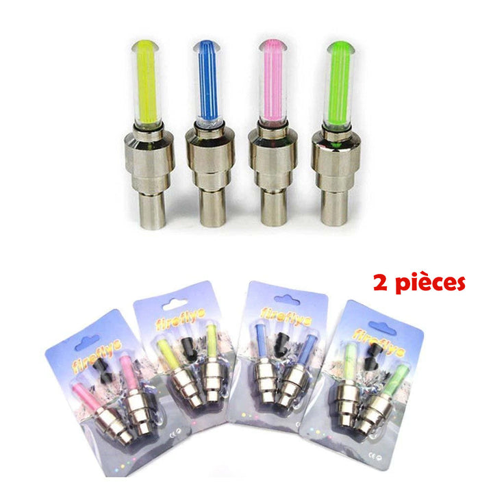 LED Light Valve Cap for Bicycle Wheel | Stornfield
