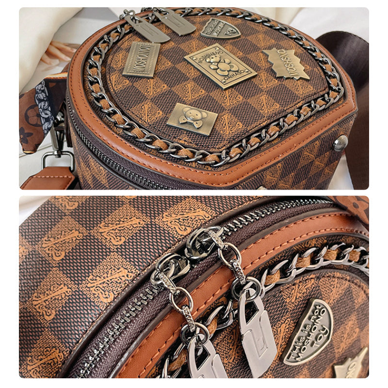 Fashionable Retro Bear Badge Shoulder Bag | Stornfield