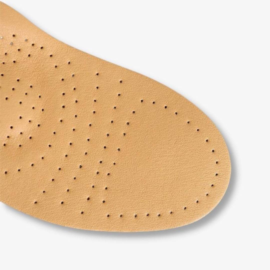 LeatherGuard Orthopedic Leather Shoe Insole | Shock Absorption - Arch Support - Comfortable Insole - Foot Pain Relief - Moisture Wicking Stornfield