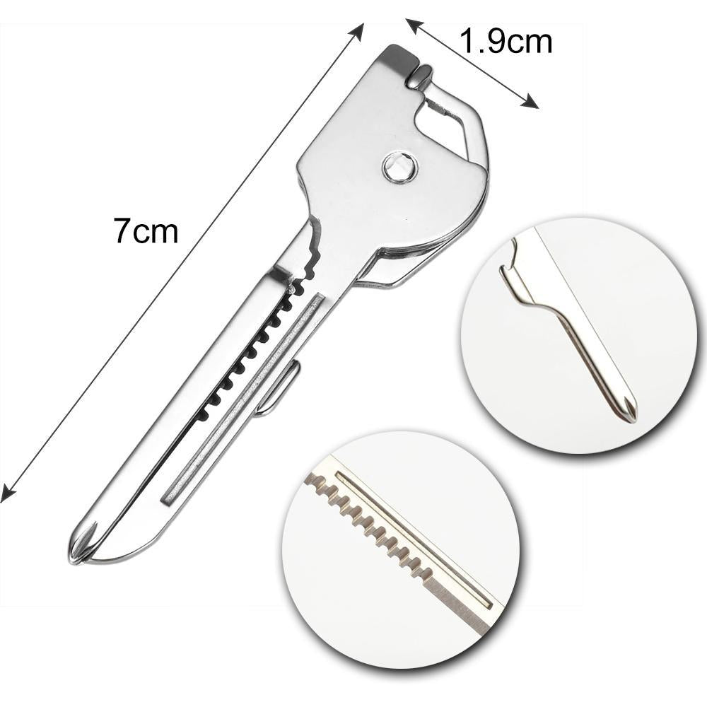 6-in-1-Keyring Multifunctional Tool Mini-Multitool Keychain Pocket Stainless Steel Foldable Swiss Tech Simple Bottle Opener Keychain | Stornfield