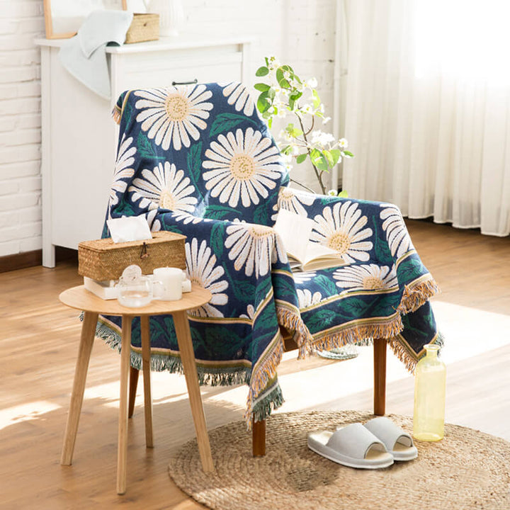 Bohemian knitted throws for sofa decor | Stornfield