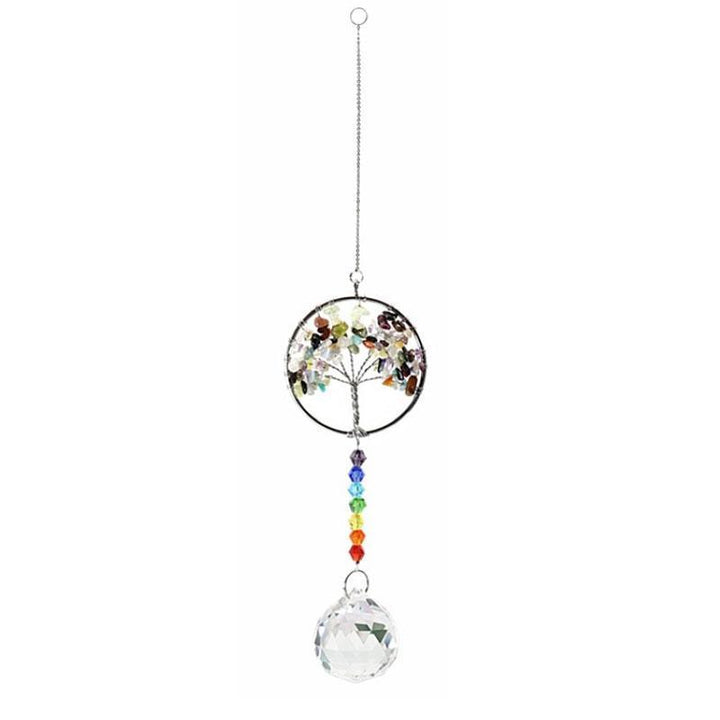 Crystal Wind Chime Tree Of Life Suncatcher | Stornfield