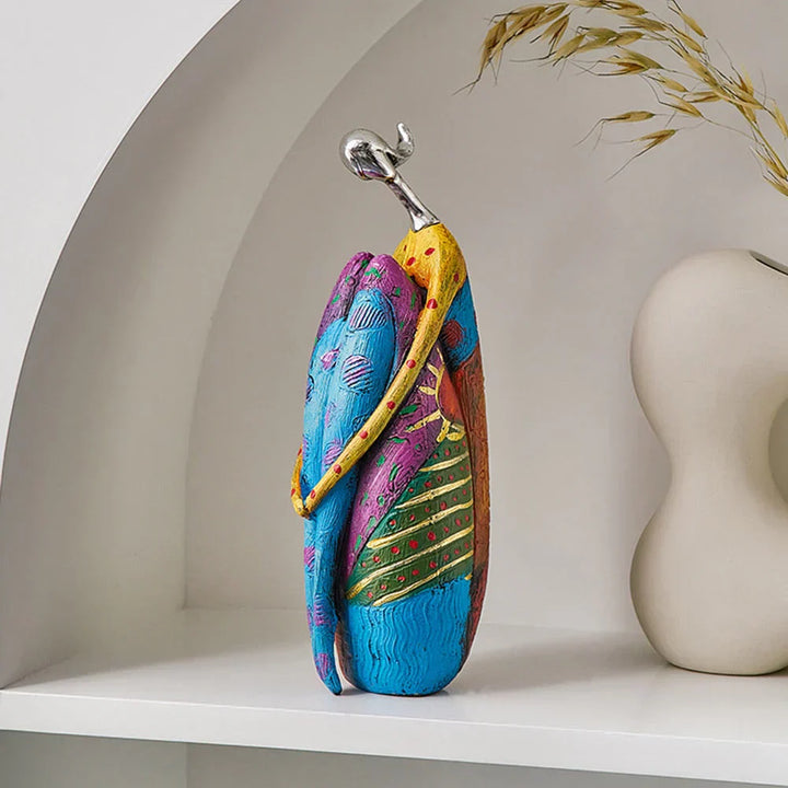 Stornfield | Modern Abstract Woman Sculptures – Handcrafted Colourful Resin Art for Home Decor