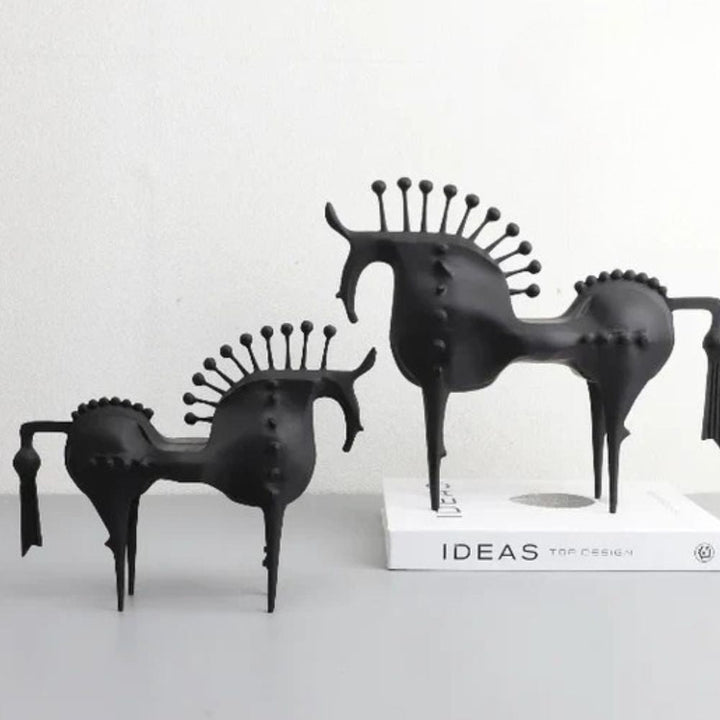 Abstract Metal Horse Sculpture | Stornfield