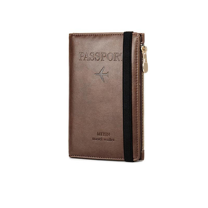 Men's Leather Passport Wallet with RFID Blocking | Stornfield