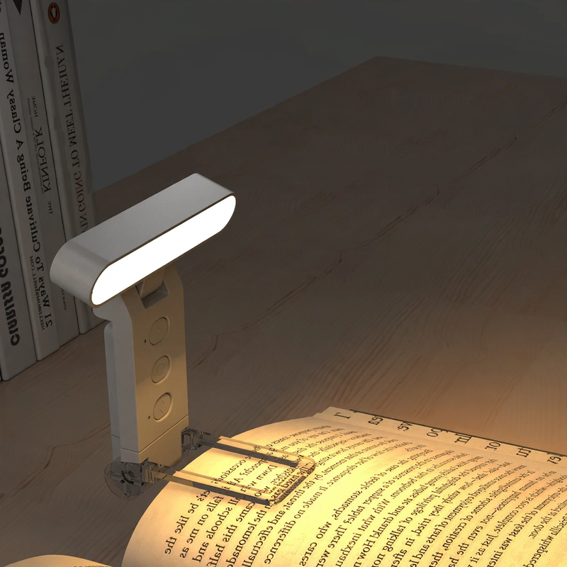 Portable LED book light with clip function