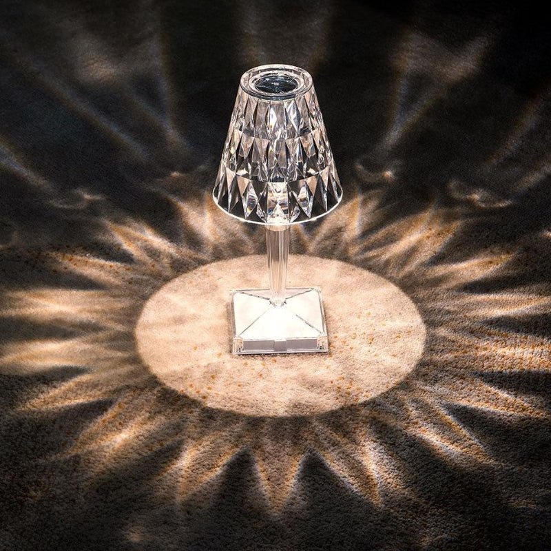 Crystal Table Lamp with Touch Control - LumeCrystal | Stornfield