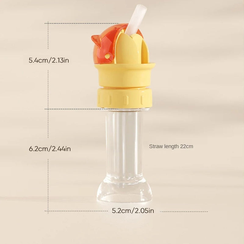 Reusable drinking bottle for children with straw lid | Stornfield