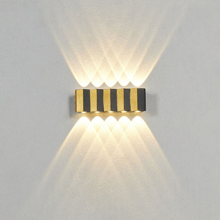 Stornfield | Modern Light Luxury Golden Aluminum Outdoor Waterproof Terrace LED Wall Lamp