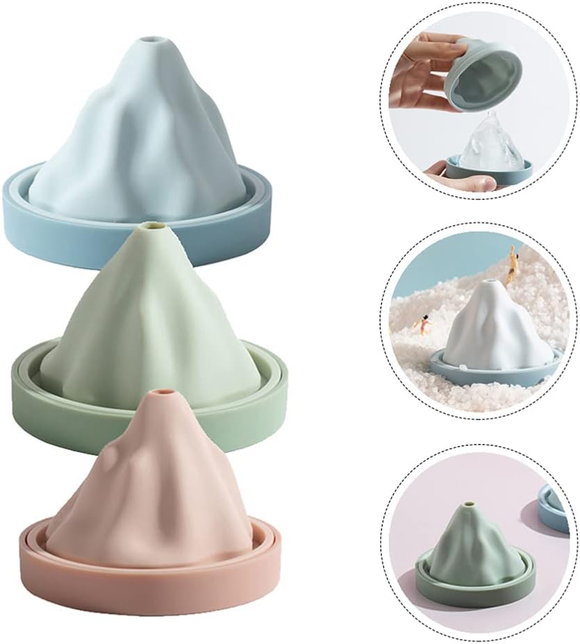 Reusable Silicone Snow Mountain Iceberg Ice Cube Mold with Lid | Stornfield
