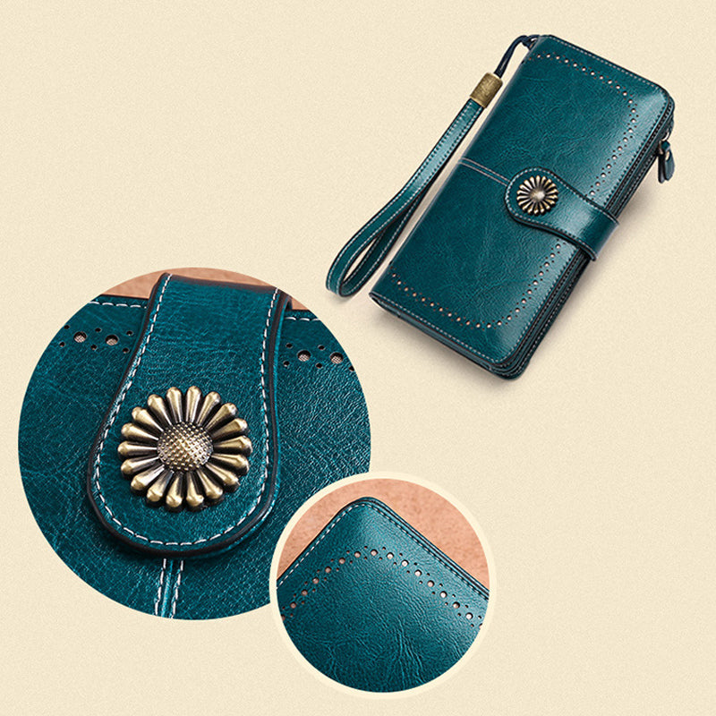 Retro long wallet with large capacity | Stornfield