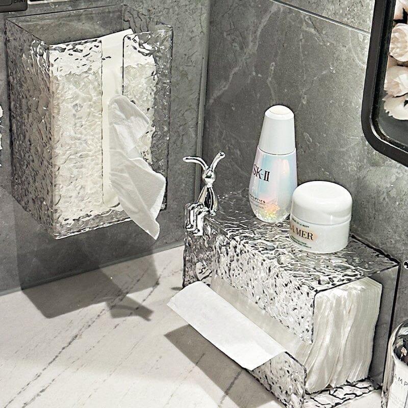 Multifunctional glacier pattern tissue box | Stornfield