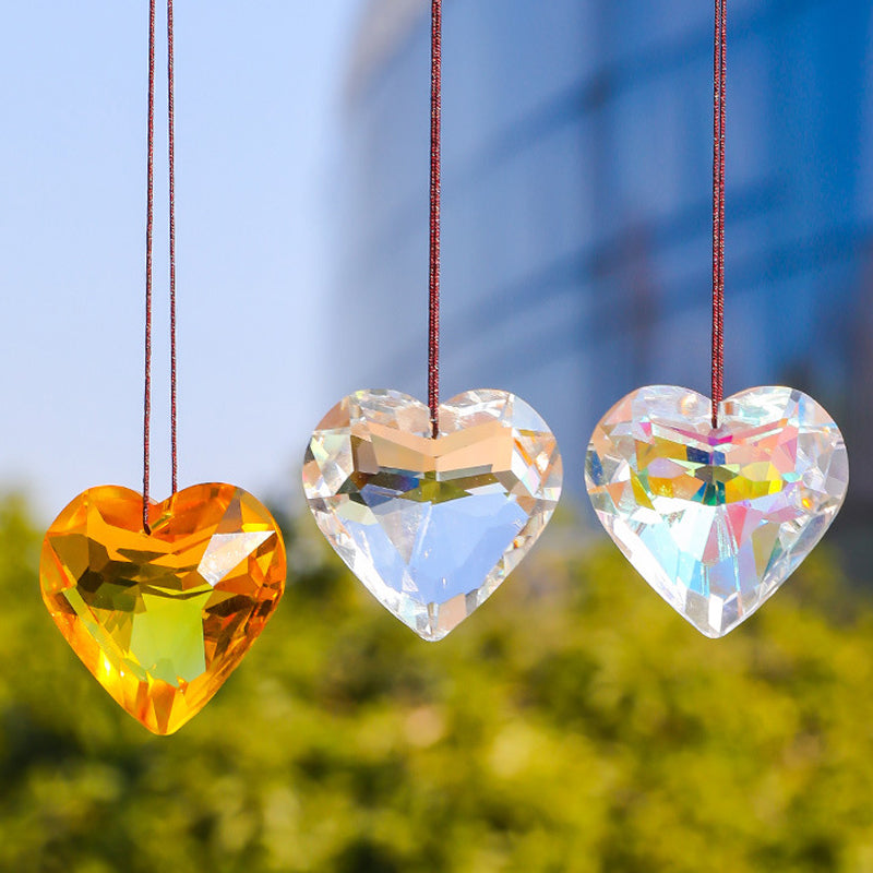 Stornfield | GlimmerHeart Attractive Heart-Shaped Light Catcher – Mesmerizing Light Effects for Your Home
